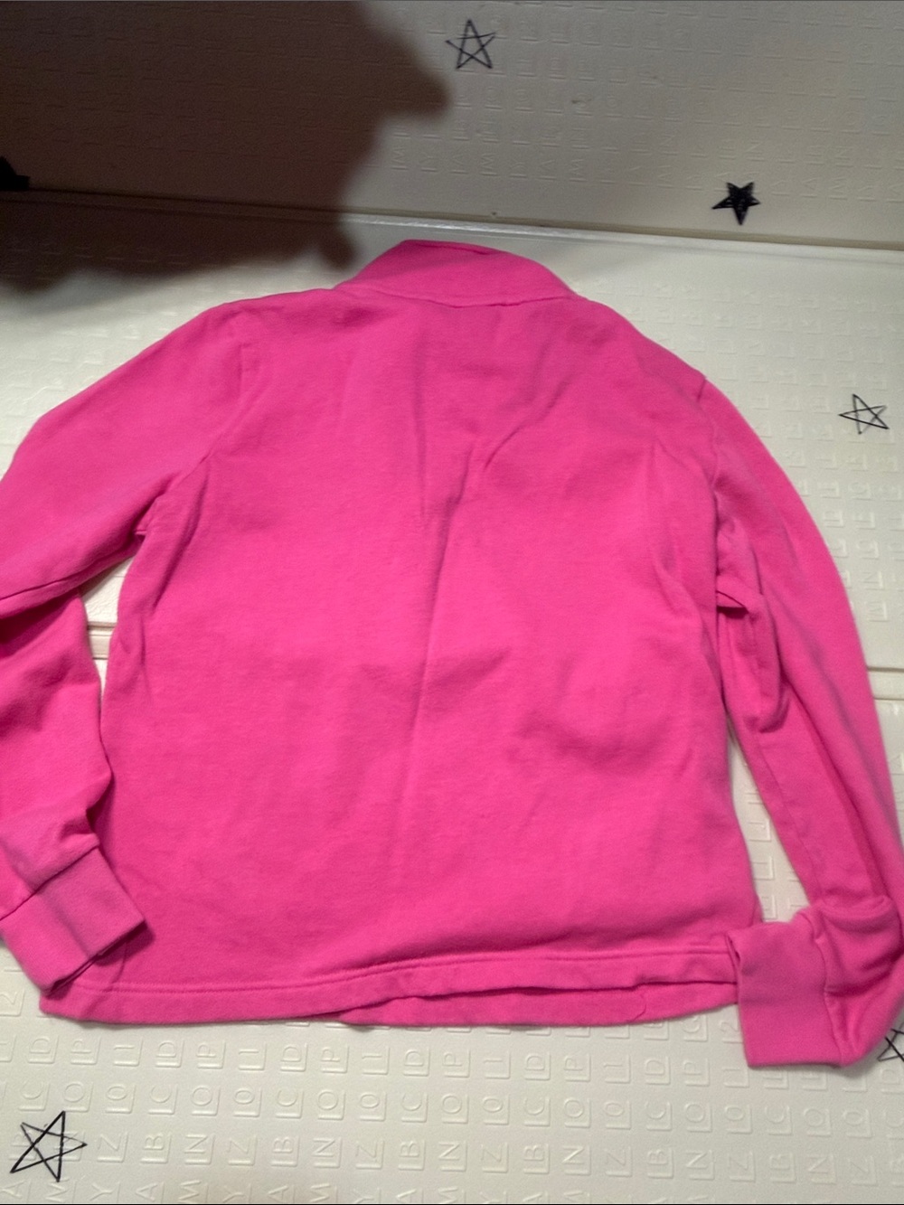 PINK Victoria's Secret Bright Pink Quarter-Zip Pullover - Picture 5 of 5